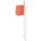 WARNING WHIP, REFLECTIVE X FLAG, LIGHT SOLD SEPARATELY, ORANGE/WHITE, 8 FT OVERALL H