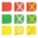WARNING WHIP FLAG REFLEXITE X, GREEN/YELLOW, 16 IN FLAG H, 16 IN FLAG W, REFLECTIVE X