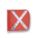 WARNING WHIP FLAG REFLEXITE X, ORANGE/WHITE, 16 IN FLAG H, 16 IN FLAG W, REFLECTIVE X