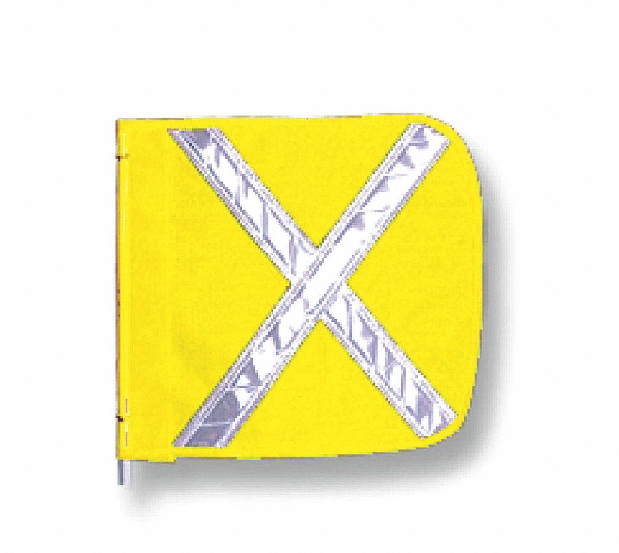 16D827 - HD Flag Reflexite X 16x16 In Yellow