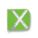 WARNING WHIP FLAG REFLEXITE X, GREEN/WHITE, 11 IN FLAG H, 12 IN FLAG W, REFLECTIVE X