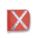 WARNING WHIP FLAG REFLEXITE X, ORANGE/WHITE, 11 IN FLAG H, 12 IN FLAG W, REFLECTIVE X
