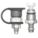 LIGHTED WARNING WHIP QD BASE KIT, METAL, QUICK DISCONNECT MOUNTING, 3 IN H