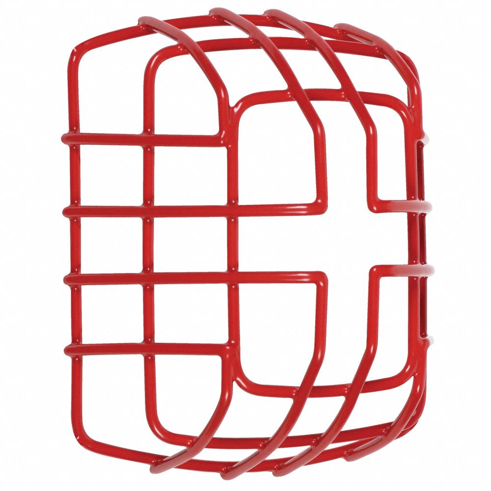SAFETY TECHNOLOGY INTERNATIONAL Wire Cage, 9 Gauge Steel With Polyester Coating, Wall Mounting
