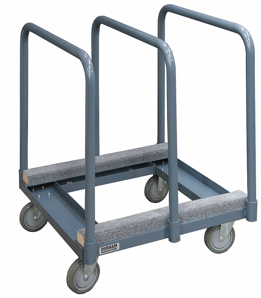 PANEL TRUCK, GREY, 28¼X45X31 3/16 IN, POWDER COATED STEEL, 1,200 LB LOAD CAPACITY, 5 IN WHEEL, 14 GA, REMOVABLE HANDLE