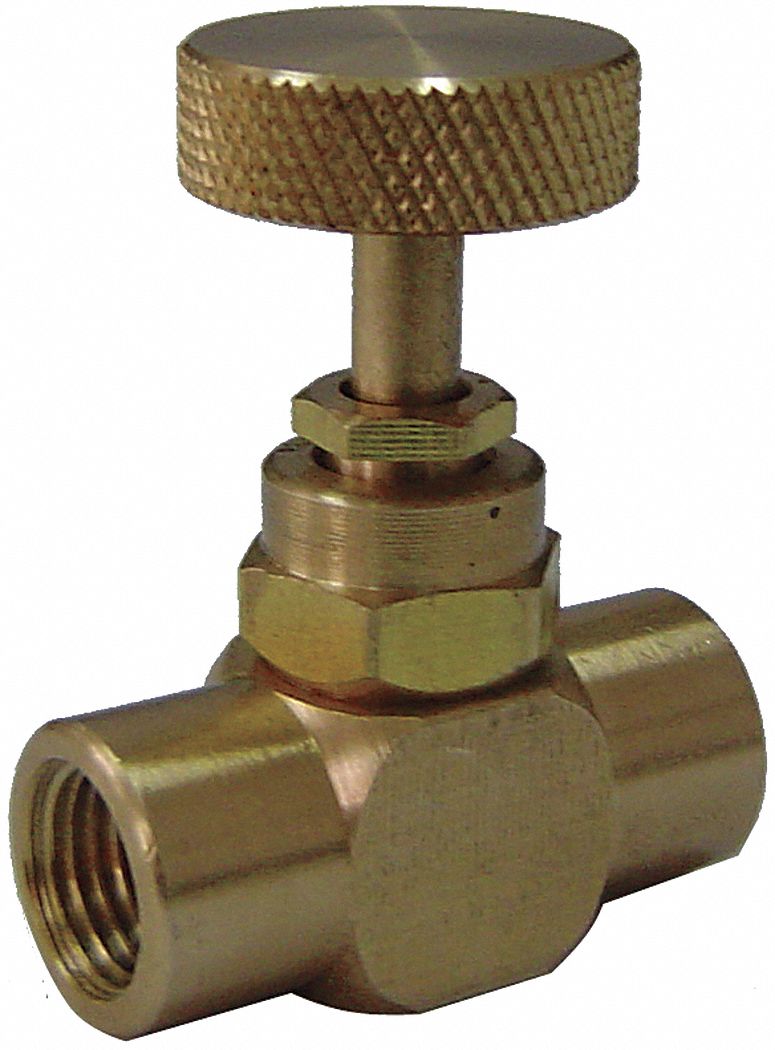 NEEDLE VALVE,1/4 IN NPT,600 PSI,BRA