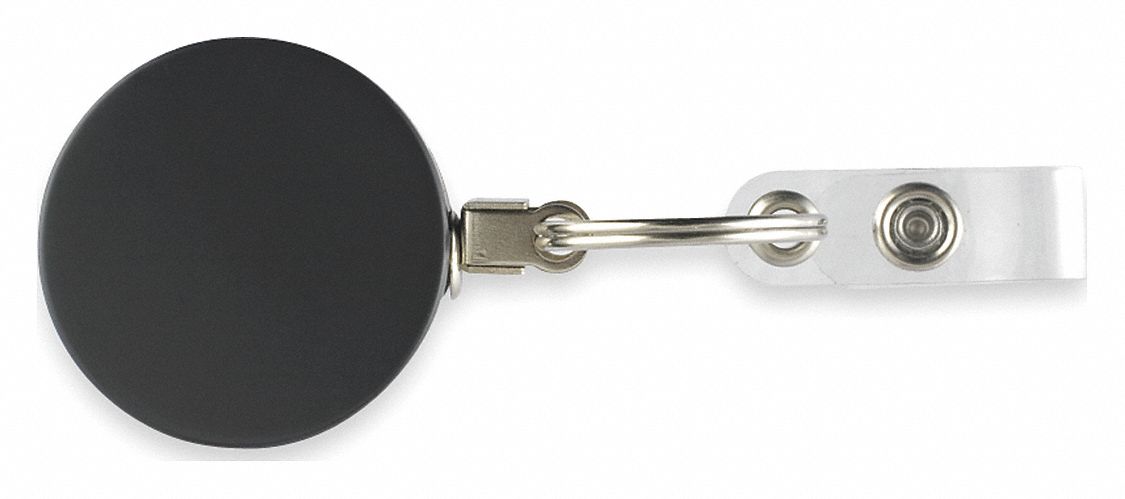 RETRACTABLE REEL W CLAMP,SILVER