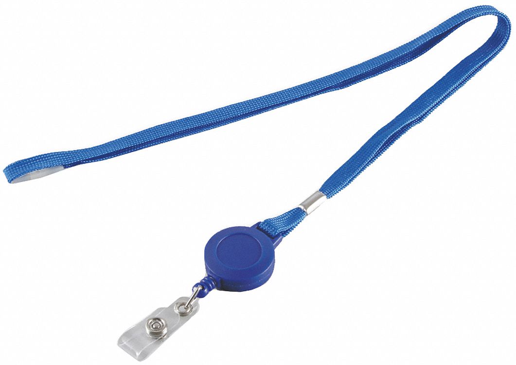 FLAT NECK CORD AND REEL,BLUE