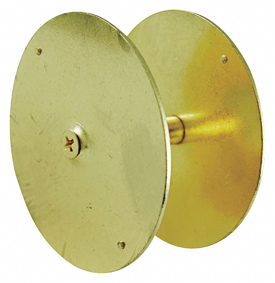 Grainger Approved Hole Cover Brass L 2 5 8 In Door Cover Plates