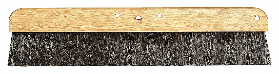 CEMENT FINISHING BRUSH,BLACK,24 IN