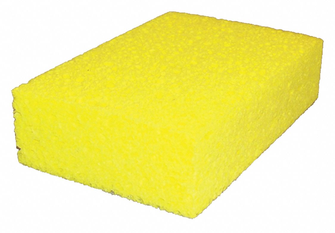 SPONGE,YELLOW,4-3/16IN L,6IN W