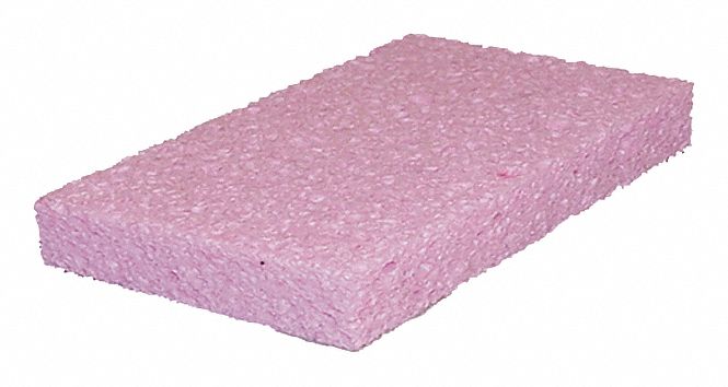 SPONGE,PINK,3-5/8IN L,6IN W,PK2