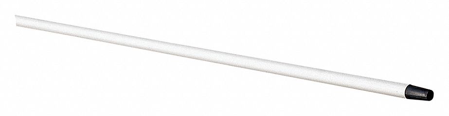 BROOM HANDLE,FIBERGLASS,WHT,5 FT. I