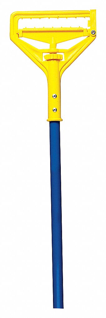 WET MOP HANDLE,60 IN L,BLUE