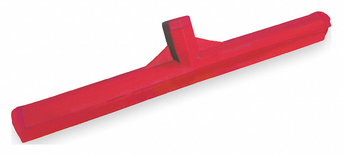 FLOOR SQUEEGEE,RED, 24 IN