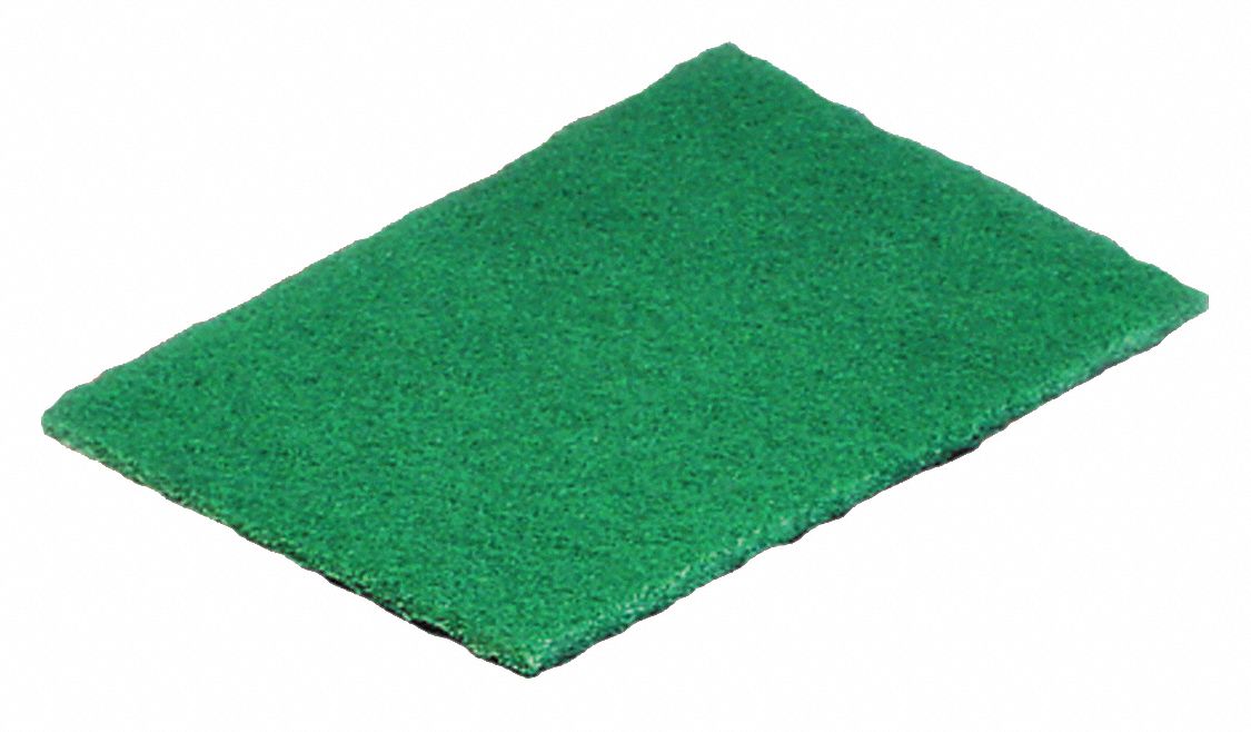 SCOURING PAD,GREEN,6IN L,4IN W,PK20