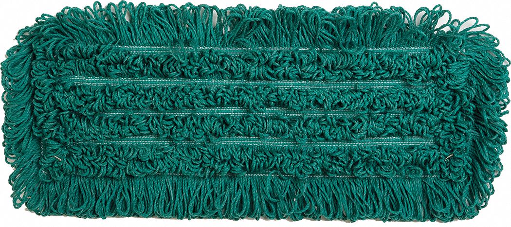 DUST FLAT MOP, 24 IN., GREEN