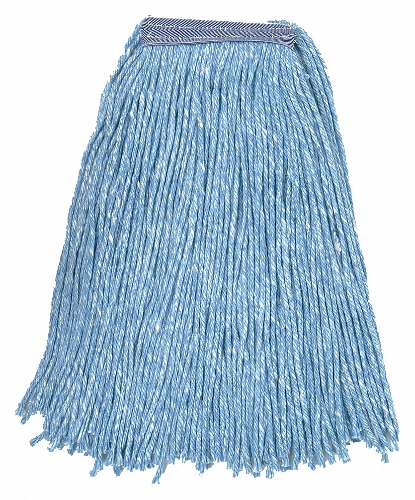 WET MOP,SZ #16,BLUE,CUT END