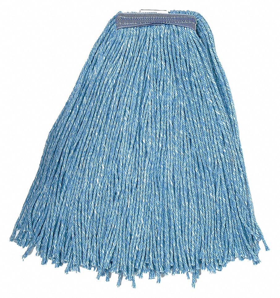 WET MOP,SZ 20 OZ.,BLUE,CUT END