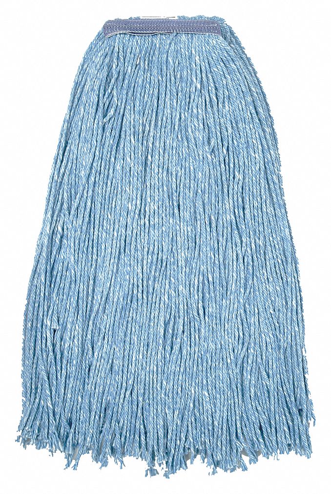 WET MOP,SZ 32 OZ.,BLUE,CUT END