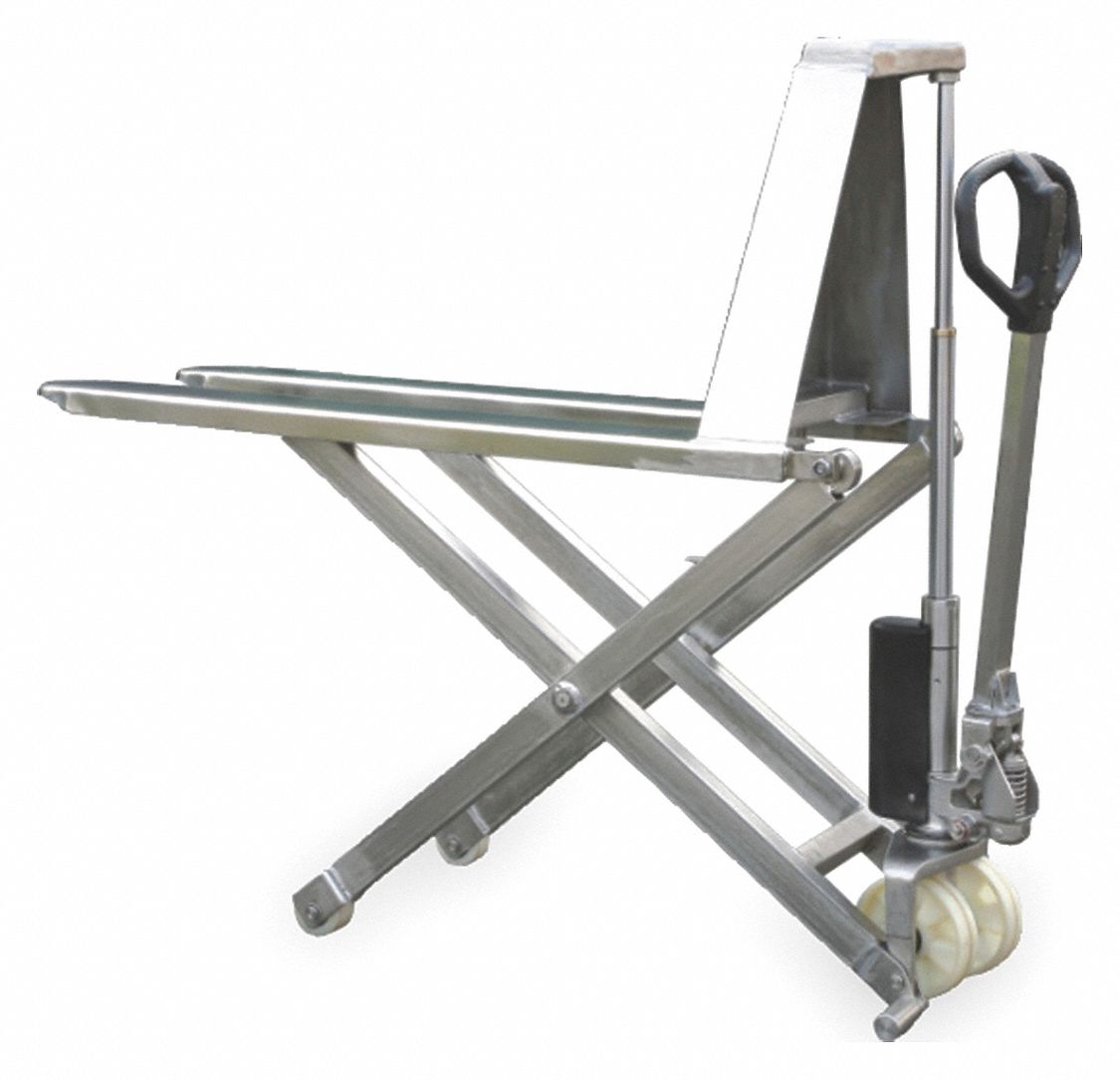 MANUAL PALLET LIFTER,2200 LB.,27 IN