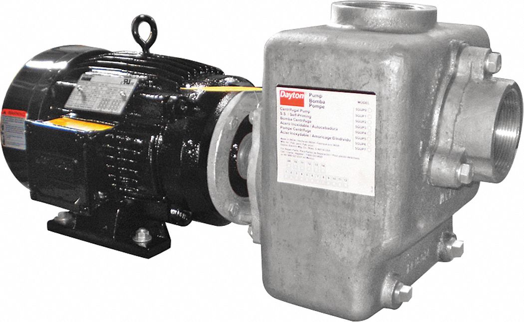 CENTRIFUGAL PUMP,SELF-PRIMING,5 HP,