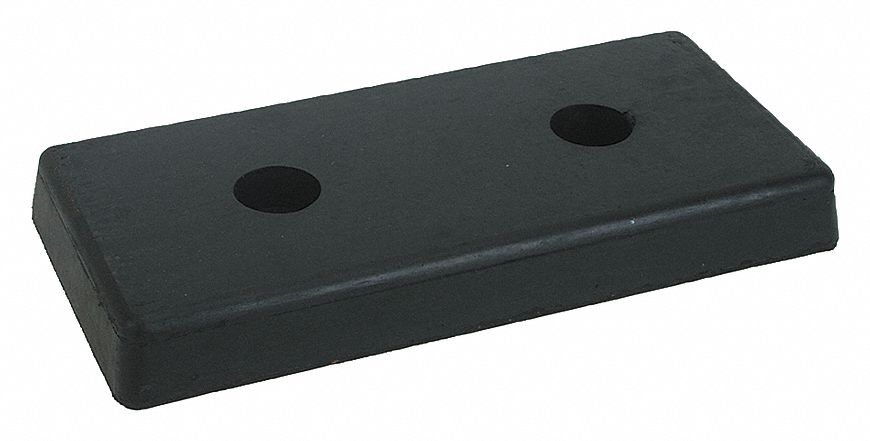 DOCK BUMPER,RUBBER,HXDXW 8X2X18 IN