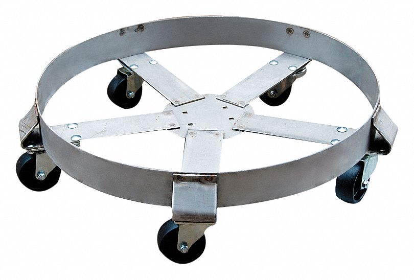 DRUM DOLLY,1100 LB.,6-1/2 IN H,55 G