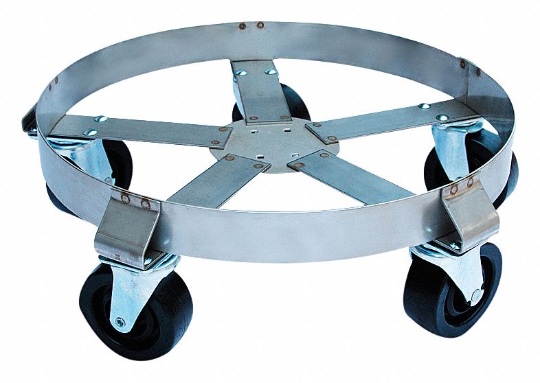 DRUM DOLLY,1100 LB.,8-3/4 IN H,55 G