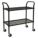 WIRE CART,2 SHELF,48X24X39,BLACK