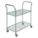 WIRE CART, 2 SHELF,41X18X39 ZINC, I