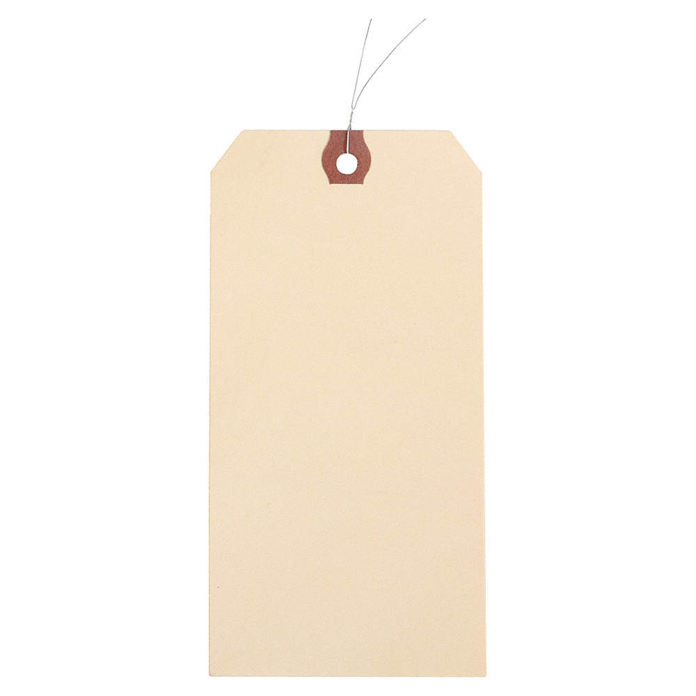 PVC Yellow Height: 6-1/4" x Width: 3-1/8" Grainger 22FC37 Blank Tag 25 Pack 