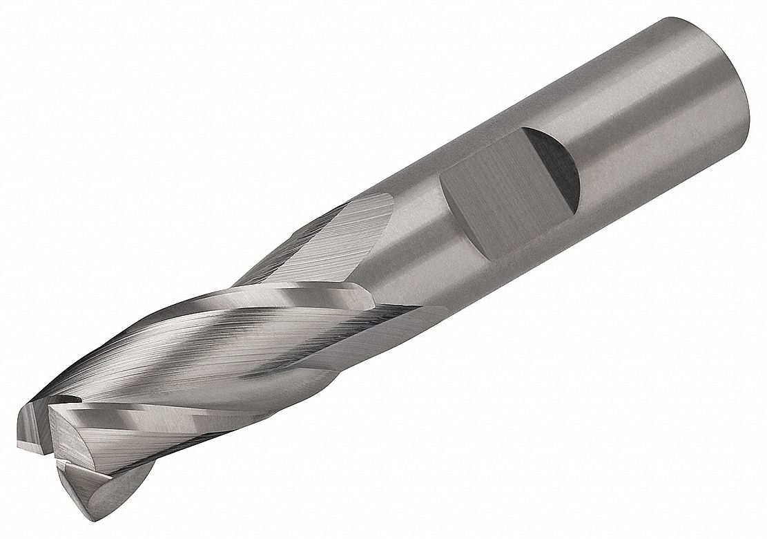 MICRO 100, Center Cutting, 4 Flutes, Square End Mill - 16G287|EMS-375 ...