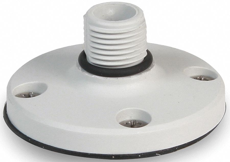 Threaded Footing Polycarbonate Gray