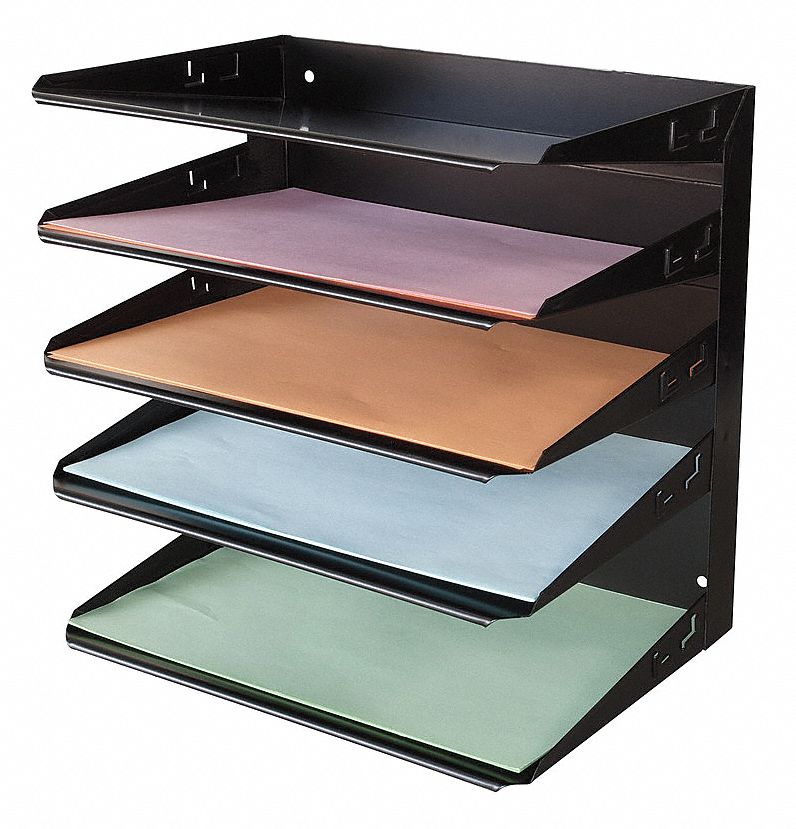 Grainger Approved Desk Organizer 5 Horizontal Compart Letter