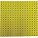 SQUARE HOLE PEGBOARD,24X24,YELLOW,P