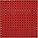 SQUARE HOLE PEGBOARD,24X24,RED,PK2