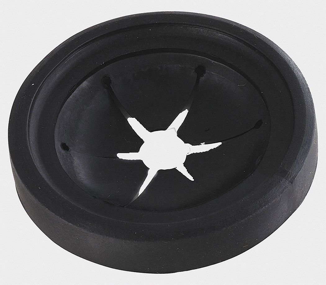 SPLASH GUARD: 3¼ IN OVERALL DIAMETER, 3¾ IN W, ¾ IN H, RUBBER