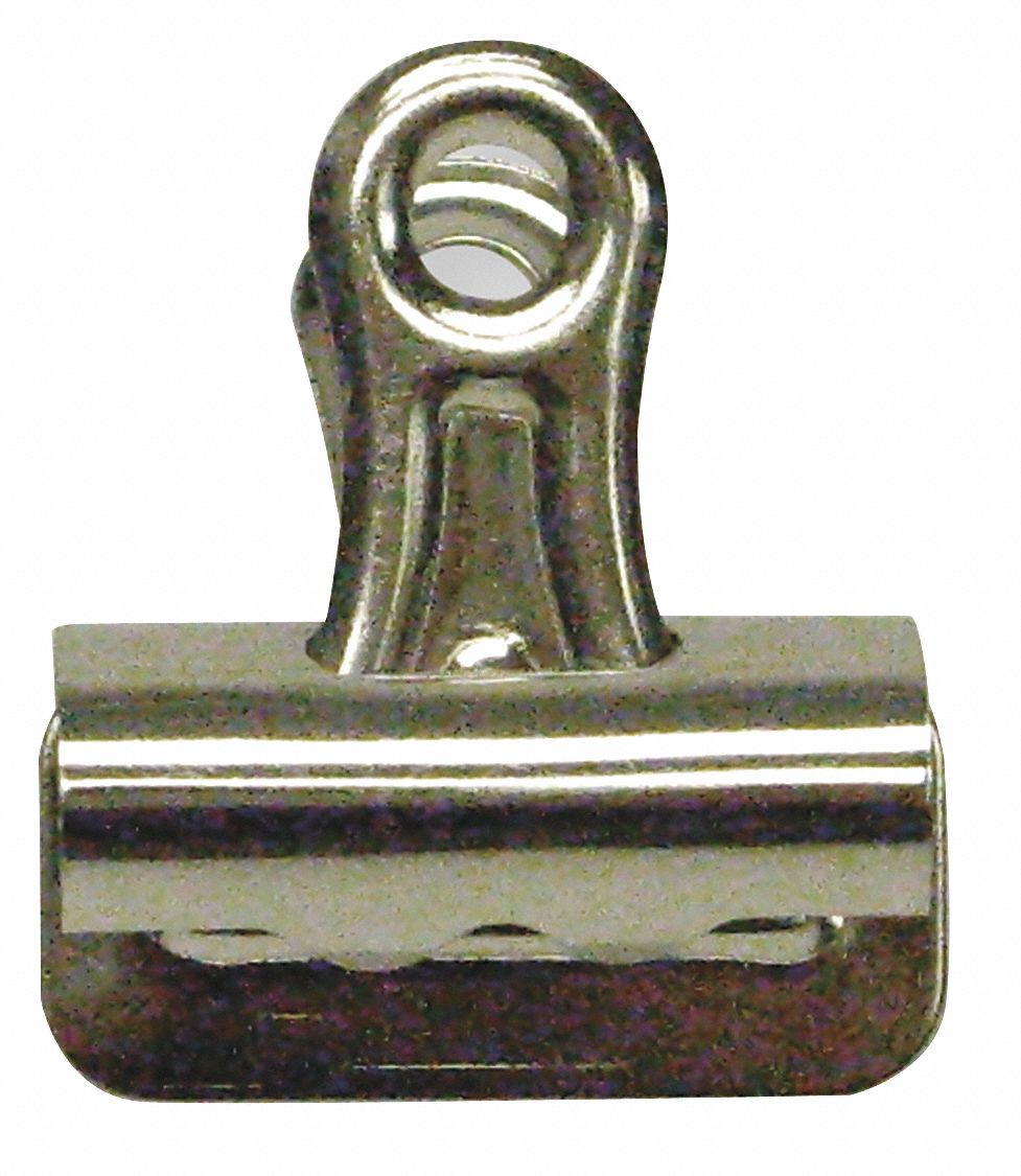 BULLDOG CLIP,2 5/8IN,SILVER,PK12