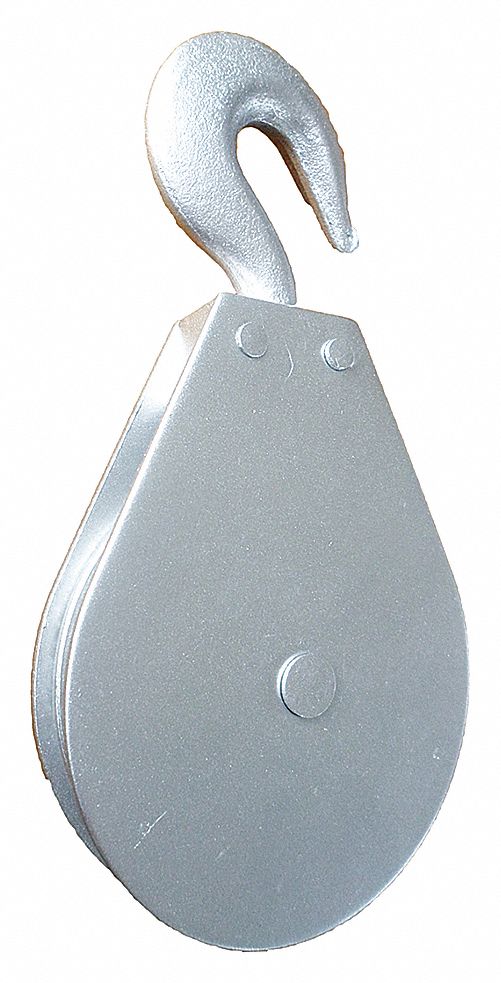 BLOCK SWIVEL HOOK,1/4 IN CBL,800 LB