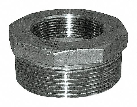 HEX BUSHING: 316 STAINLESS STEEL, ⅜ IN X ¼ IN FITTING, MALE NPT X FEMALE NPT, BUSHING