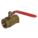 MANUAL TWO-WAY BALL VALVE: ½ IN, BRASS, STRAIGHT, FNPT X FNPT, FULL PORT BALL PORT