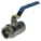 MANUAL TWO-WAY BALL VALVE: 1 IN, CHROME-PLATED BRASS, STRAIGHT, FIP X FIP, TWO-PIECE