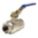 MANUAL TWO-WAY BALL VALVE: ½ IN, CHROME-PLATED BRASS, STRAIGHT, FIP X FIP, LEVER