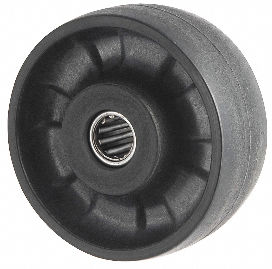 NYLON TREAD WHEEL, 5 IN WHEEL DIAMETER, 2 IN WHEEL W, 1,000 LB LOAD RATING