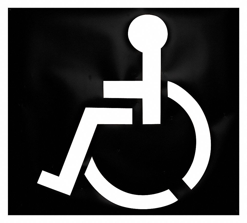 PARKING LOT SYMBOL,DISABLED,PLASTIC