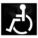 PARKING LOT SYMBOL,DISABLED,PLASTIC