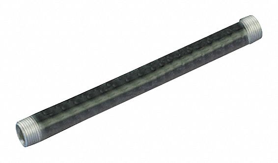 PIPE: BLACK STEEL, 2 IN NOMINAL PIPE SIZE, 10 FT L, BOTH ENDS THREADED, SCHEDULE 40, WELDED