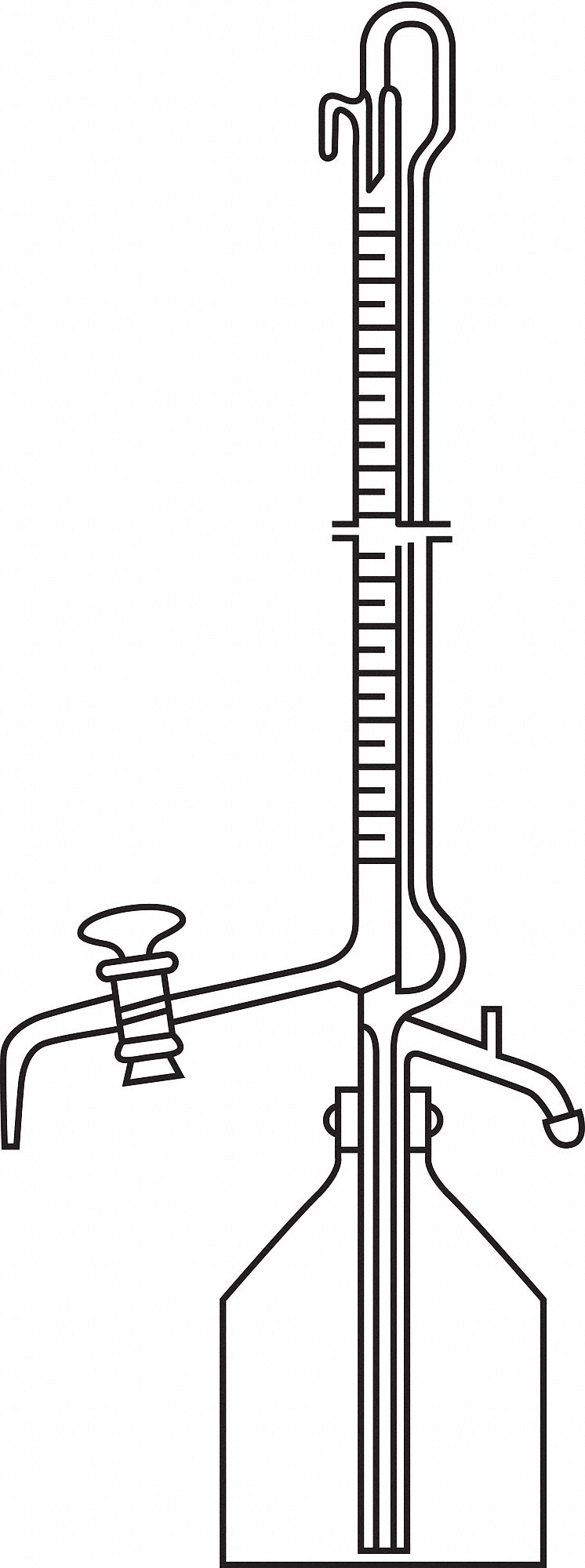 BURETTE,AUTOMATIC,GLASS,10ML.GRADE