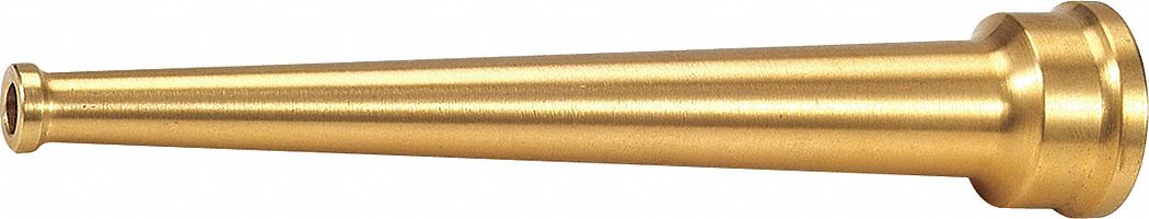 FIRE HOSE NOZZLE,1-1/2 IN.,BRASS